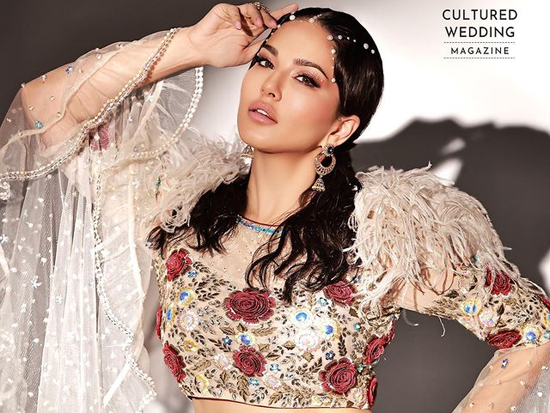 Scintillating Sunny Leone In Designer Dress